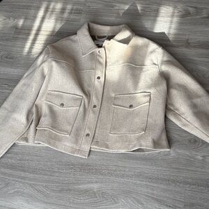 Fashion Nova Tan Wool-Blend Jacket